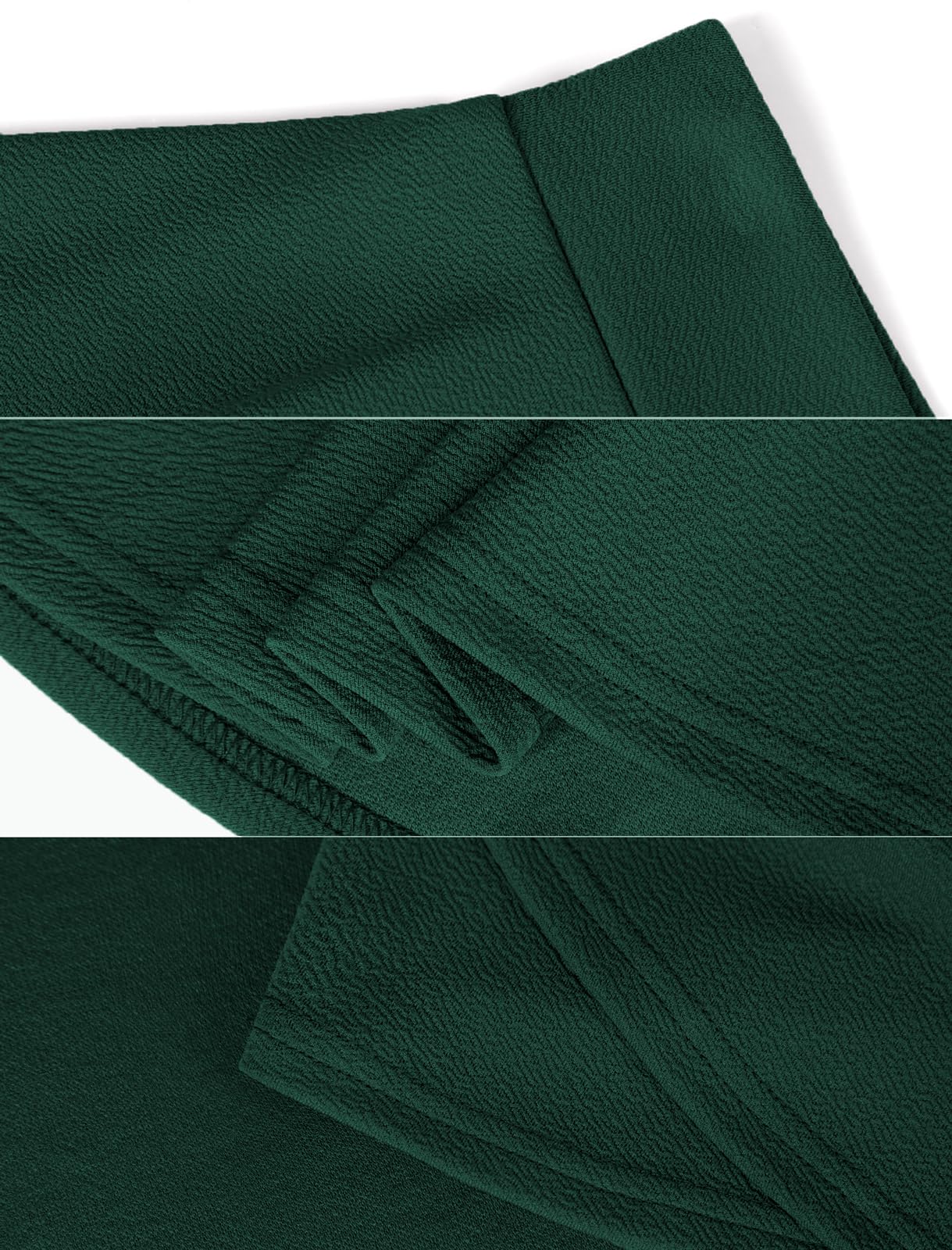 Flared Pleated Evergreen Women's Casual Stretchy Mini Skater Skirt with Shorts