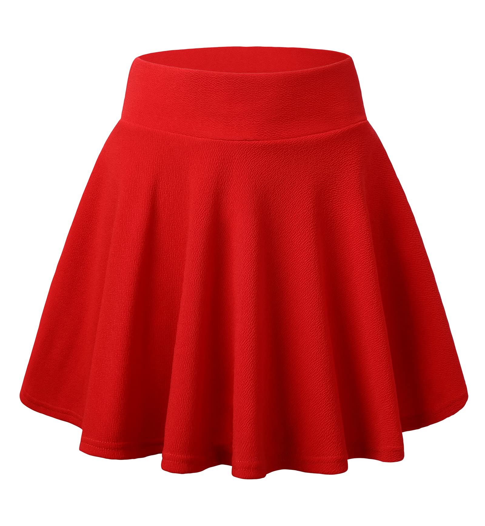 DJT FASHION Women's Casual Stretchy Flared Pleated Mini Skater Skirt with  Shorts